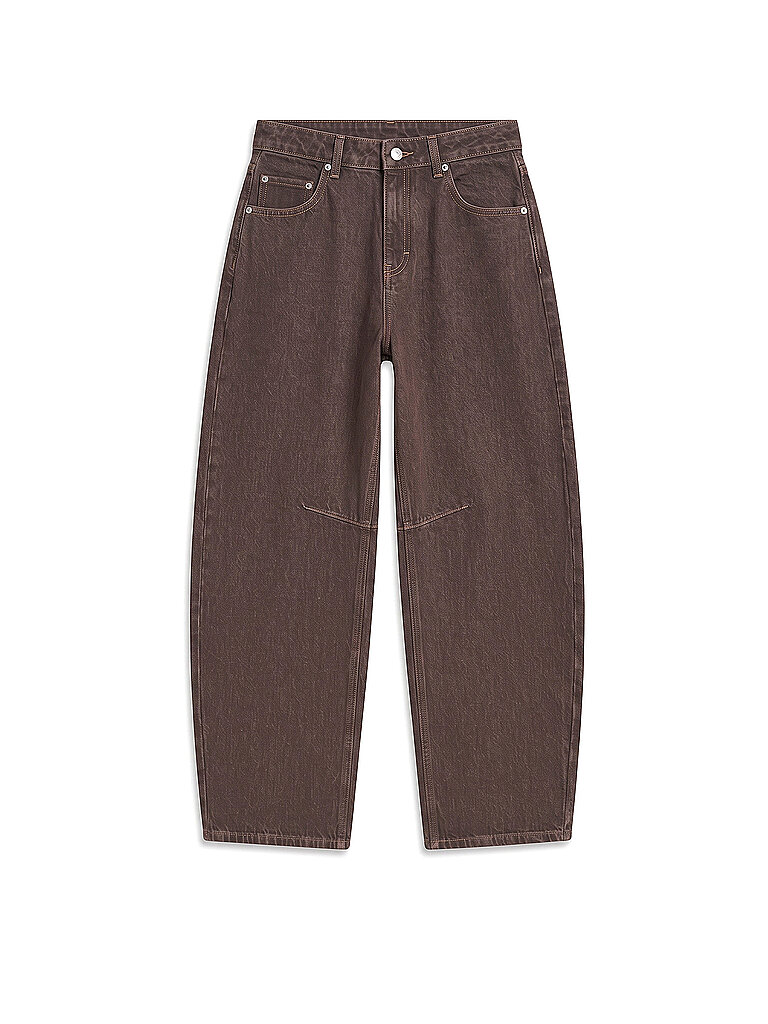 Topshop Jeans Balloon Fit TSBARREL marrón