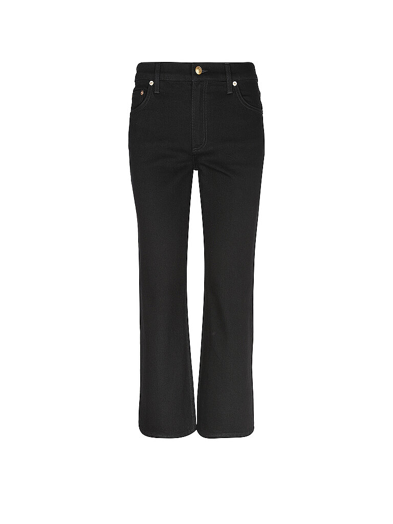 Jeans acampanados 7/8 negro 30