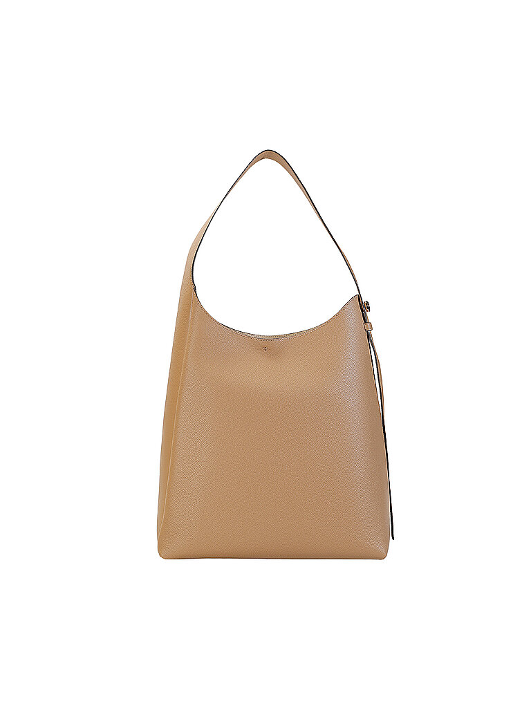 Bolso de cuero - Bolso Hobo ROMY beige