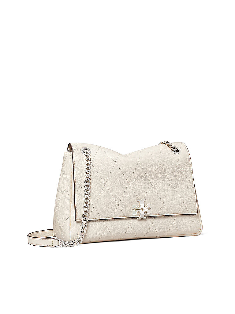 Tory Burch Bolso de cuero - Bolso de hombro CHARLIE Medium crema