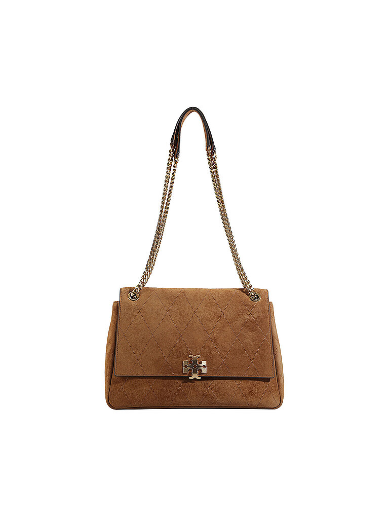 Tory Burch Bolso de piel - Bandolera CHARLIE Medium camel