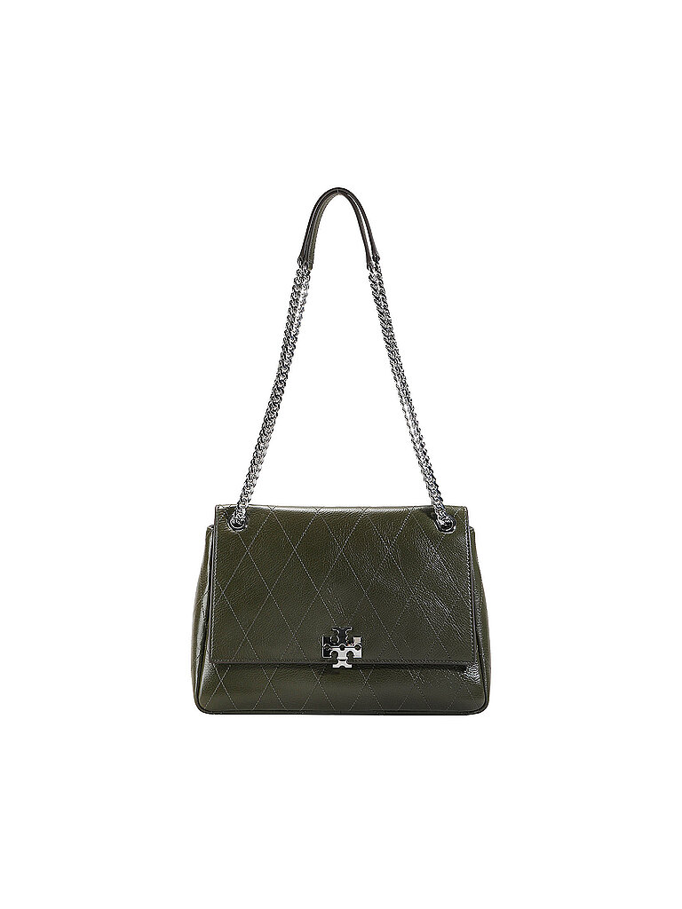 Tory Burch Bolso de piel - Bandolera CHARLIE Medium oliva