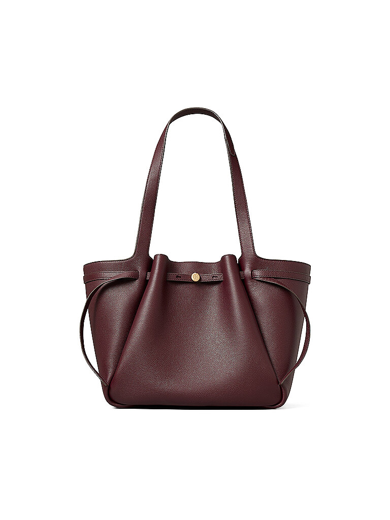 Tory Burch Bolso de piel - Shopper ROMY rojo oscuro