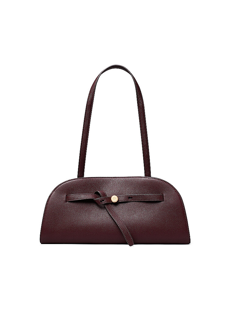 Tory Burch Bolso de piel - Baguette ROMY rojo oscuro