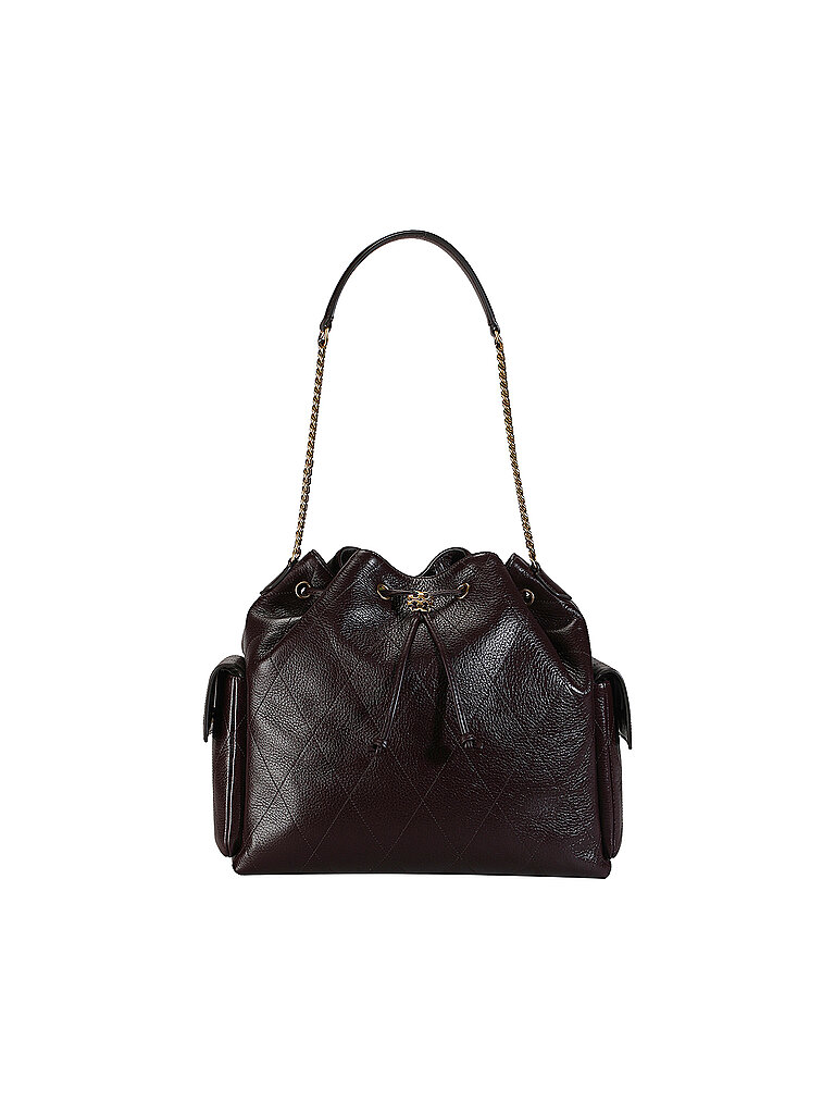 Tory Burch Bolso de piel - Bandolera CHARLIE Large rojo oscuro