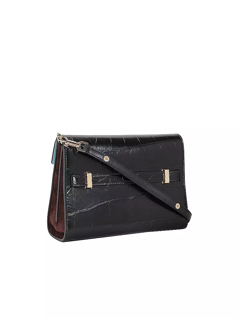 TORY BURCH | Bolso de cuero - Bolso bandolera LEE RADZIWILL CROC | Negro