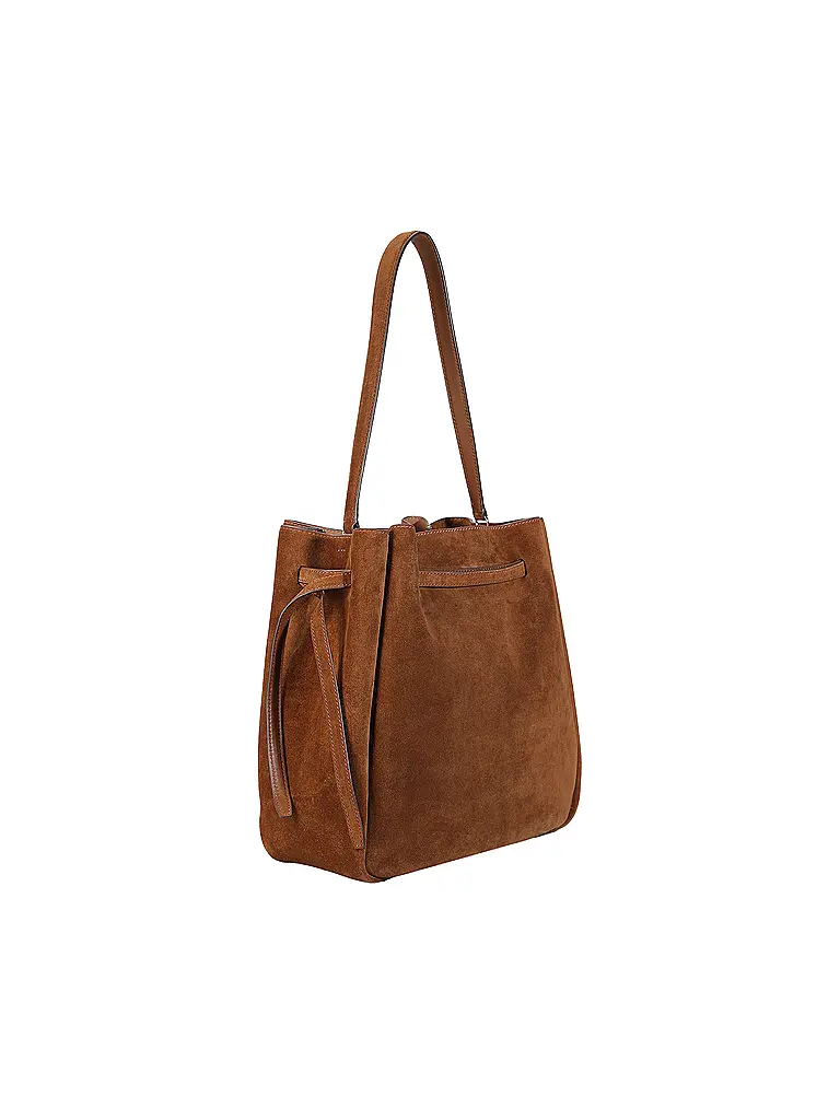 TORY BURCH | Bolso de cuero - Bolso bombonera ROMY Large | Marrón