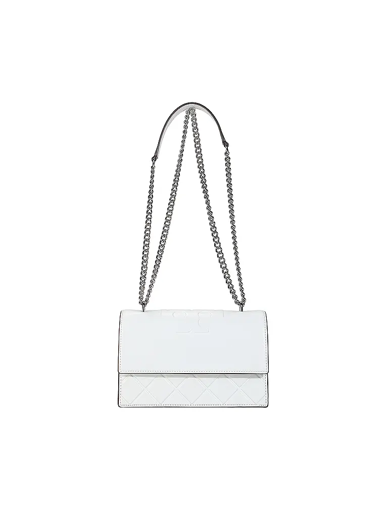 TORY BURCH | Bolso de cuero - Bolso de hombro FLEMING Small | Blanco