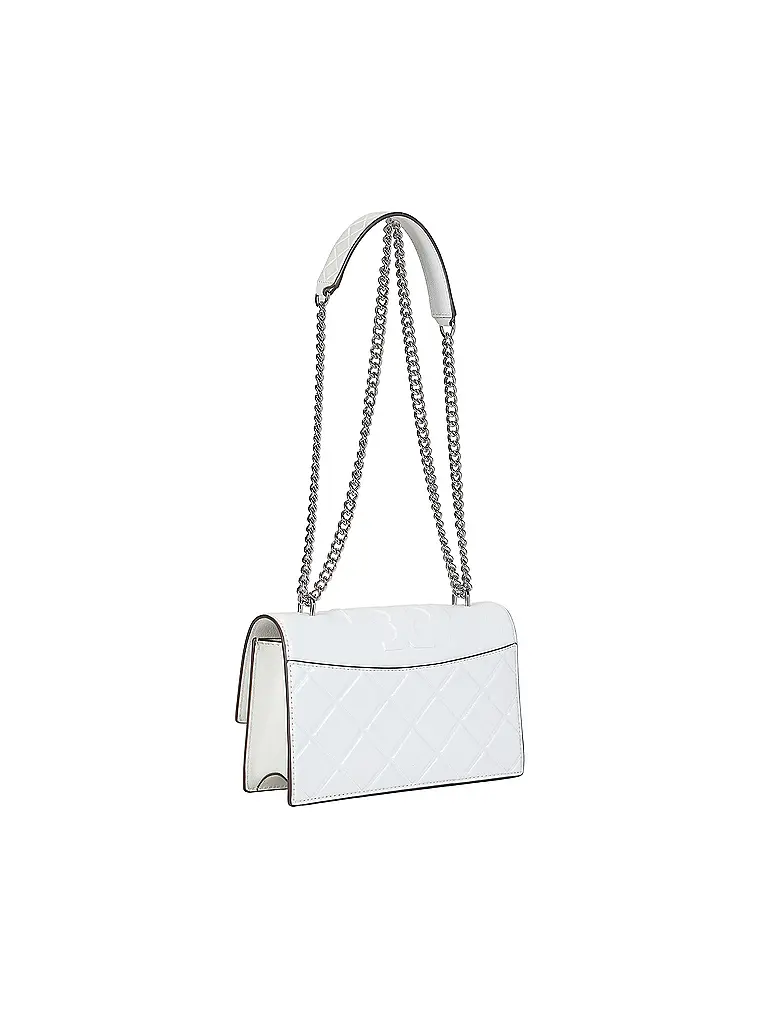 TORY BURCH | Bolso de cuero - Bolso de hombro FLEMING Small | Blanco