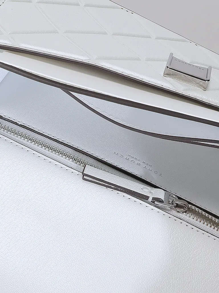 TORY BURCH | Bolso de cuero - Bolso de hombro FLEMING Small | Blanco