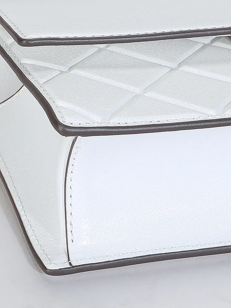 TORY BURCH | Bolso de cuero - Bolso de hombro FLEMING Small | Blanco