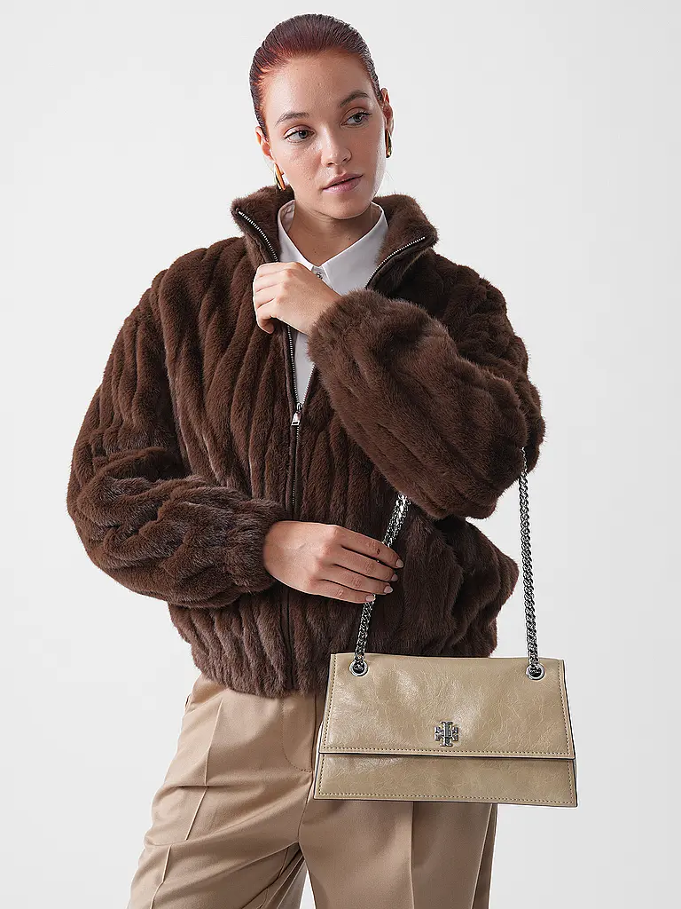 TORY BURCH | Bolso de cuero - Bolso de hombro KIRA | Marrón