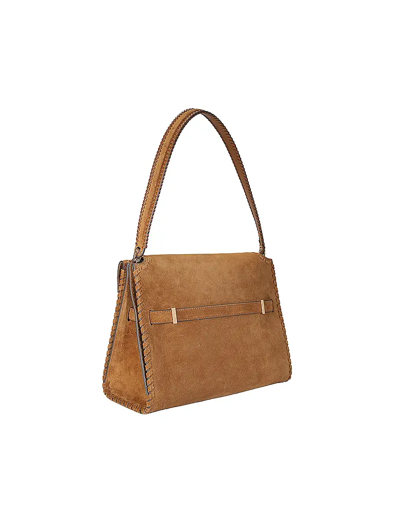 TORY BURCH | Bolso de cuero - Bolso de hombro LEE RADZIWILL Large | Camel