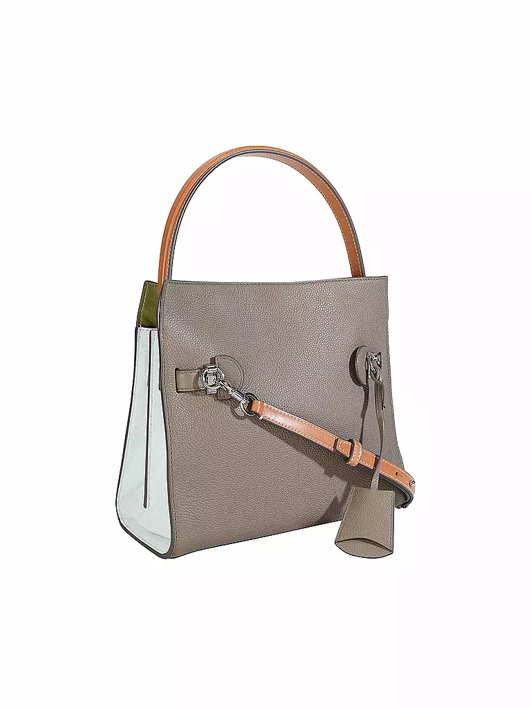 TORY BURCH | Bolso de cuero - Bolso de mano Double Bag LEE RADZIWILL Small | 