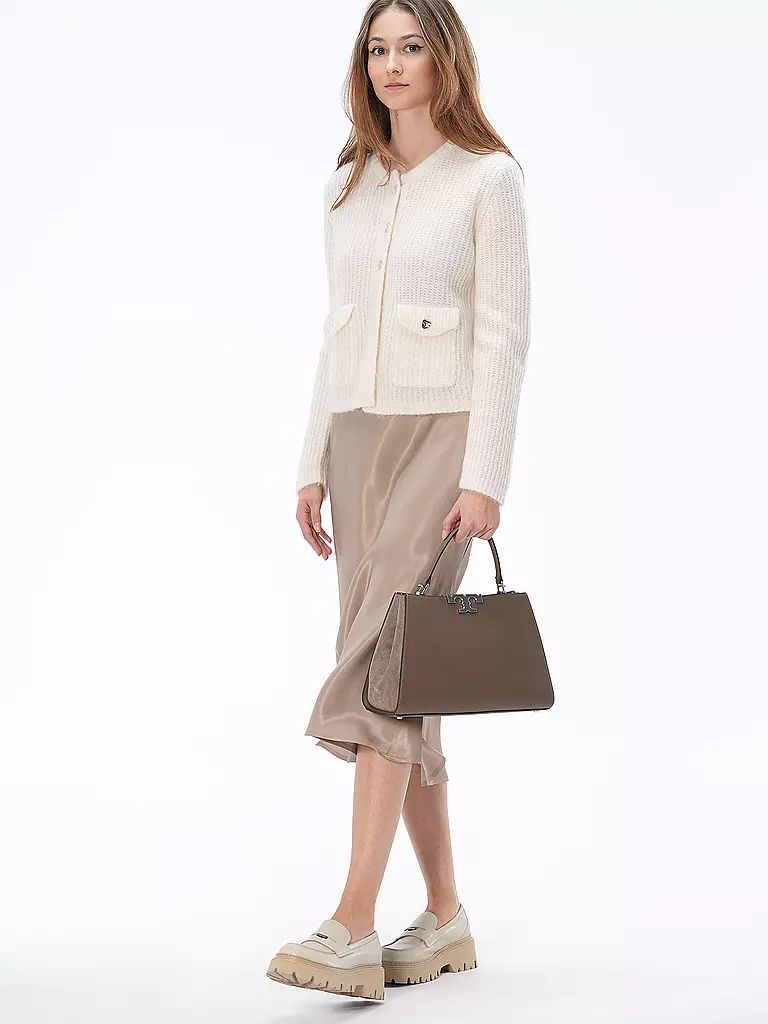 TORY BURCH | Bolso de cuero - Bolso de mano ELEANOR | Marrón