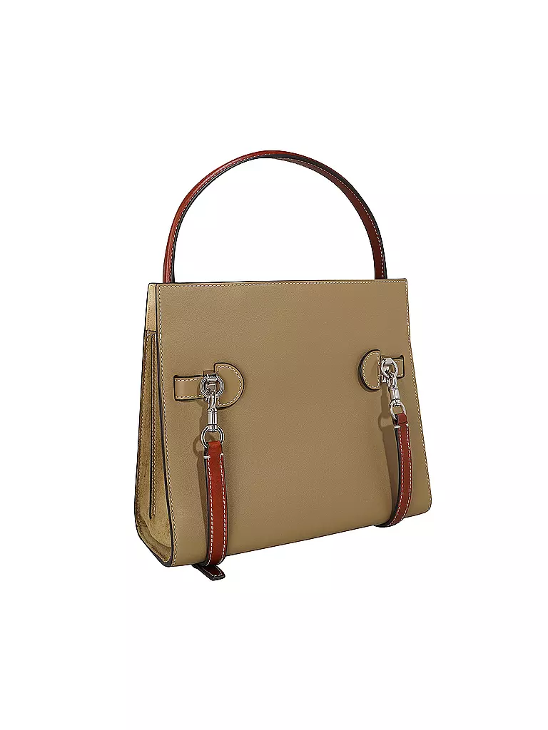 TORY BURCH | Bolso de cuero - Bolso de mano LEE RADZIEILL Small | Beige