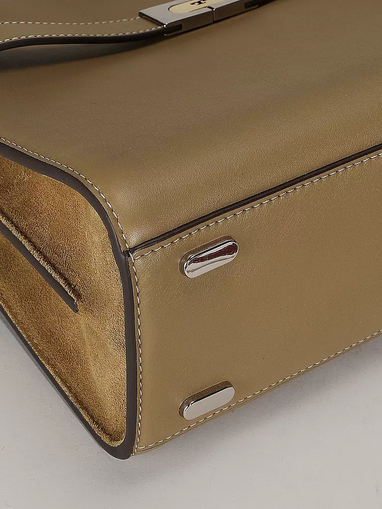 TORY BURCH | Bolso de cuero - Bolso de mano LEE RADZIEILL Small | Beige