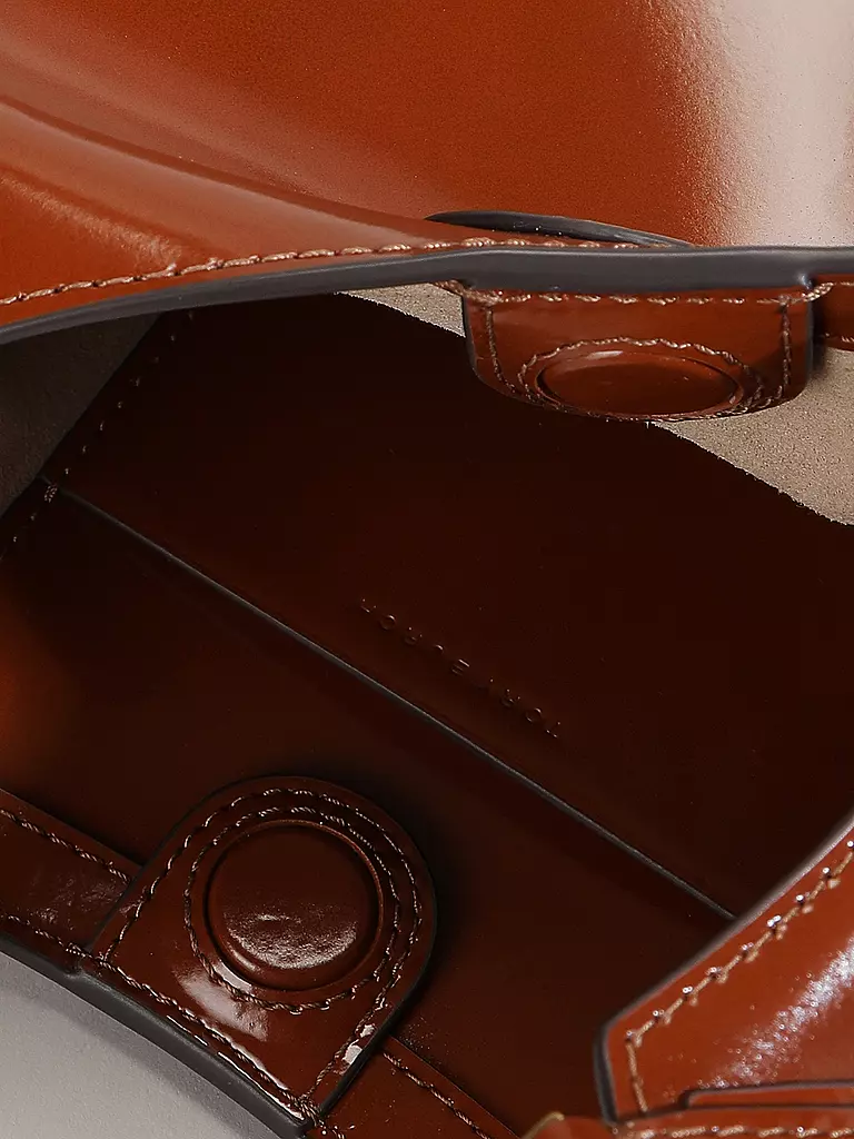 TORY BURCH | Bolso de cuero - Bolso de mano ROBINSON SPAZZOLATO | Marrón