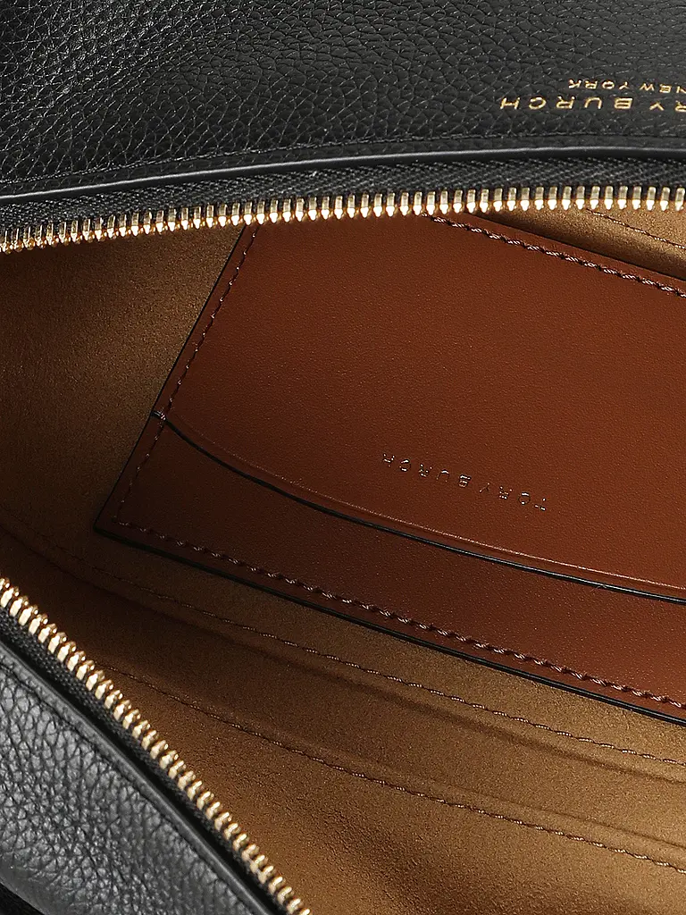 TORY BURCH | Bolso de cuero - Bolso de mano ROMY Slim | Negro