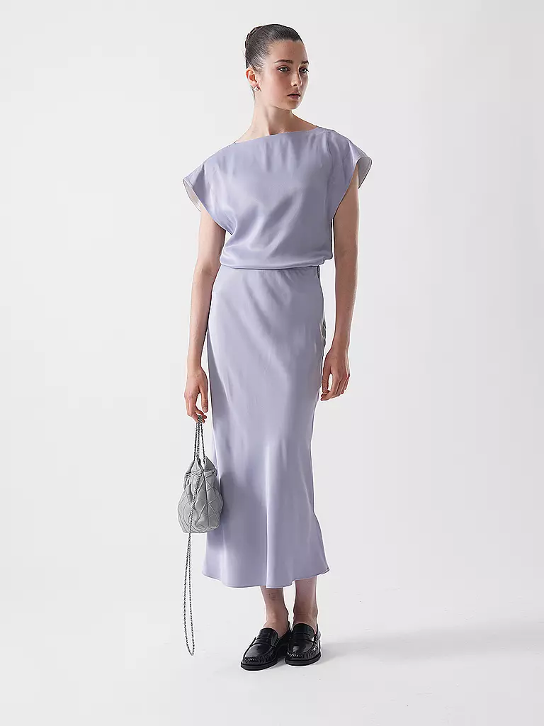 TORY BURCH | Bolso de cuero - Bolso Hobo FLEMING MINI | Gris