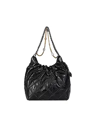 TORY BURCH | Bolso de cuero - Hobo Bag FLEMING Mini | Negro
