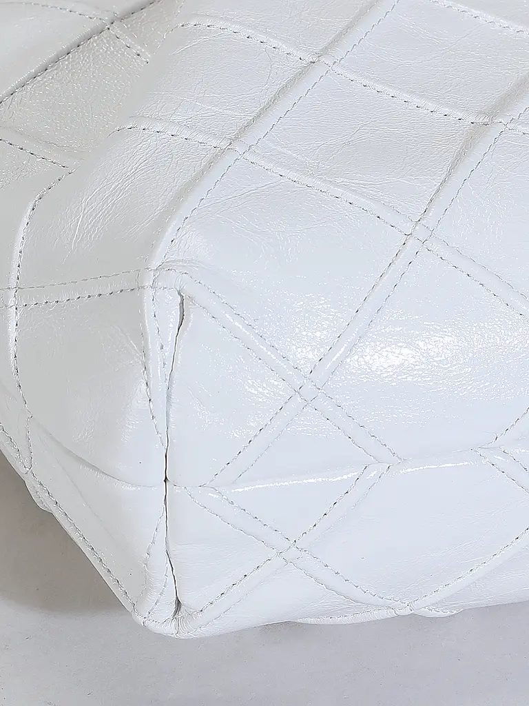 TORY BURCH | Bolso de cuero - Hobo Bag FLEMING Mini | Blanco