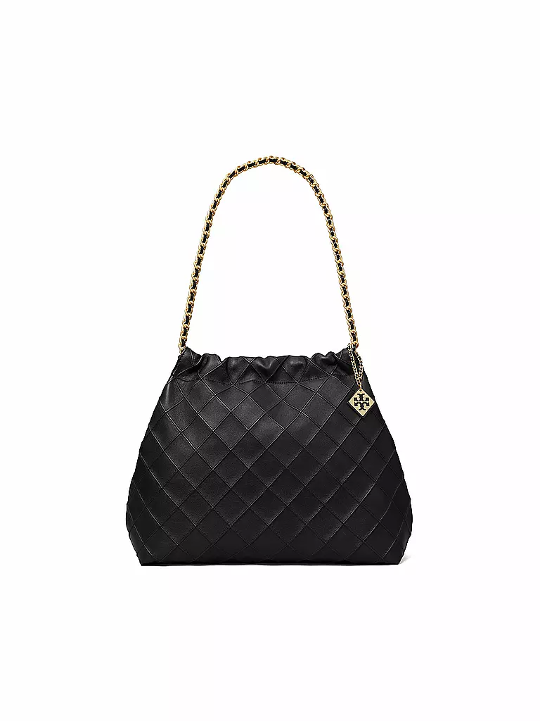 TORY BURCH | Bolso de cuero - Hobo FLEMING | Negro