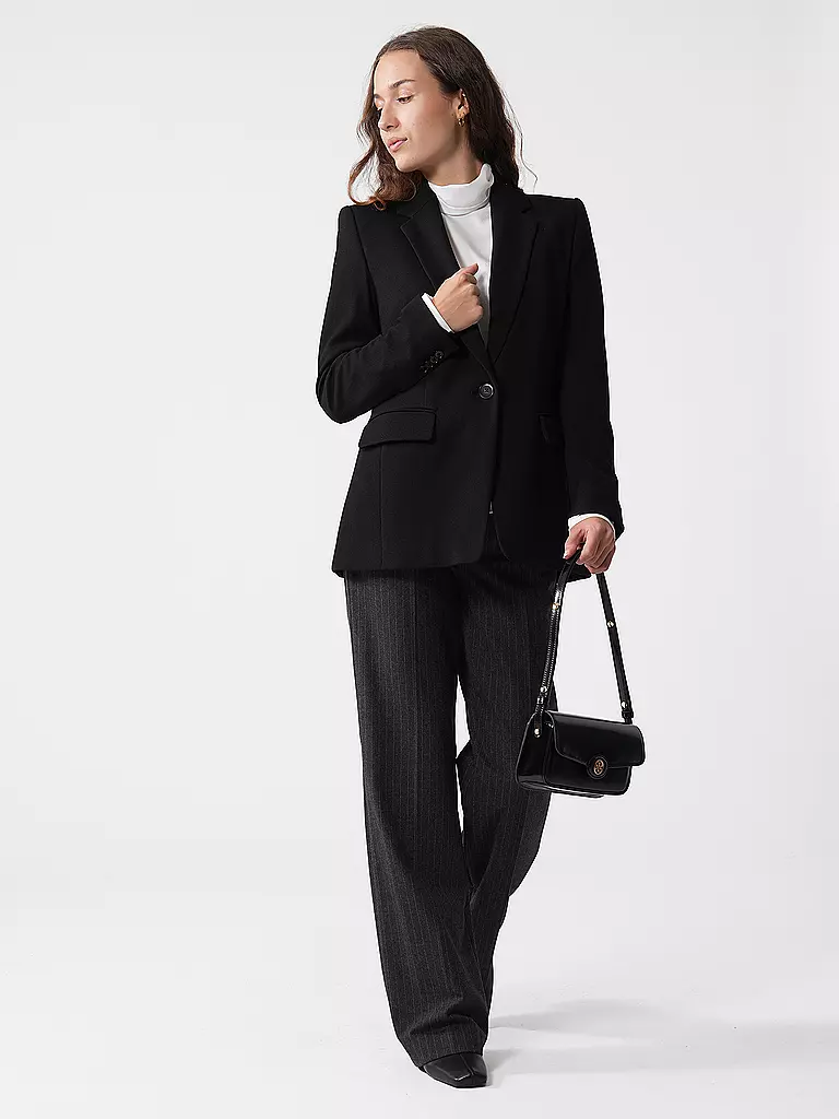 TORY BURCH | Bolso de cuero - Mini Bag ROBINSON SPAZZOLATO | Negro