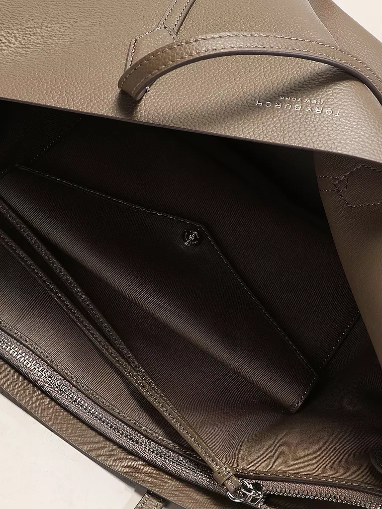 TORY BURCH | Bolso de cuero - Shopper PERRY | Marrón claro