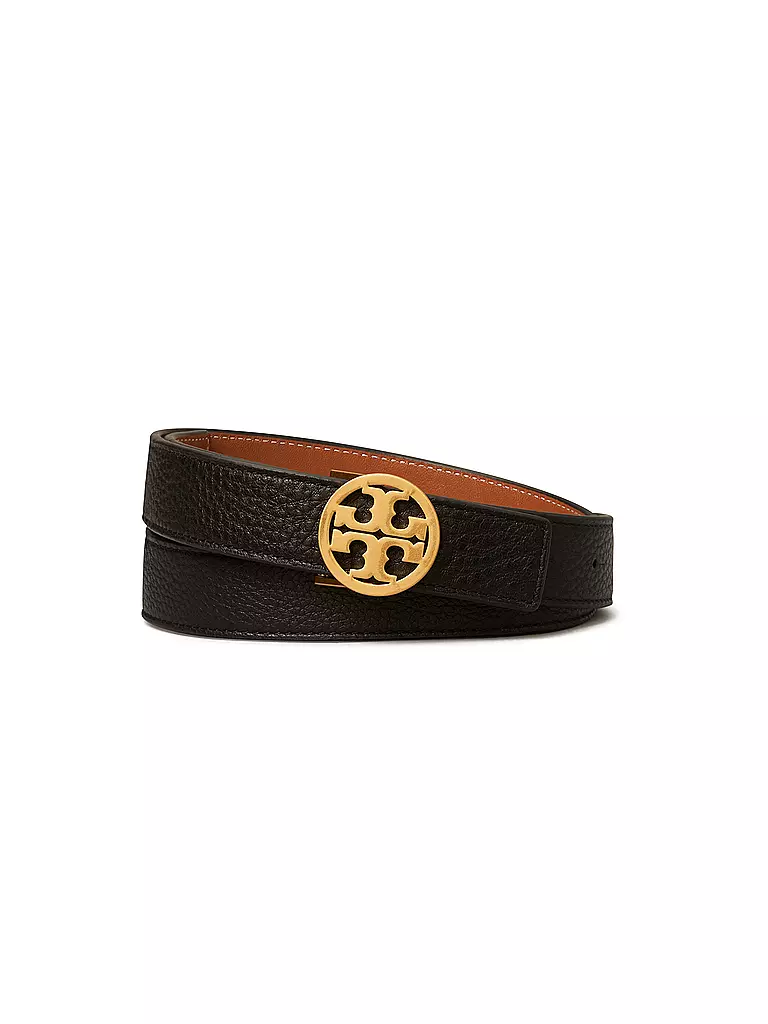 TORY BURCH | Cinturón reversible de cuero MILLER | Negro