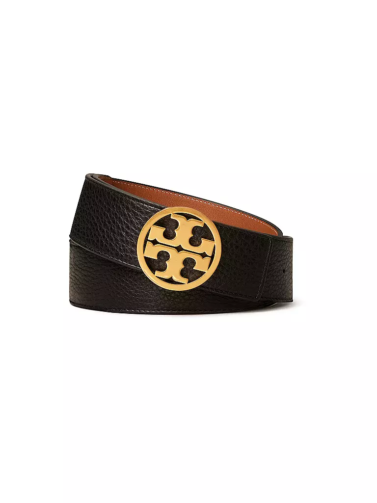 TORY BURCH | Cinturón reversible de cuero MILLER | Negro