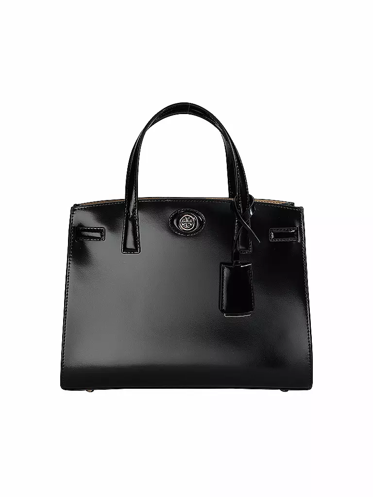 TORY BURCH | Ledertasche - Henkeltasche ROBINSON SPAZZOLATO  Small | Negro