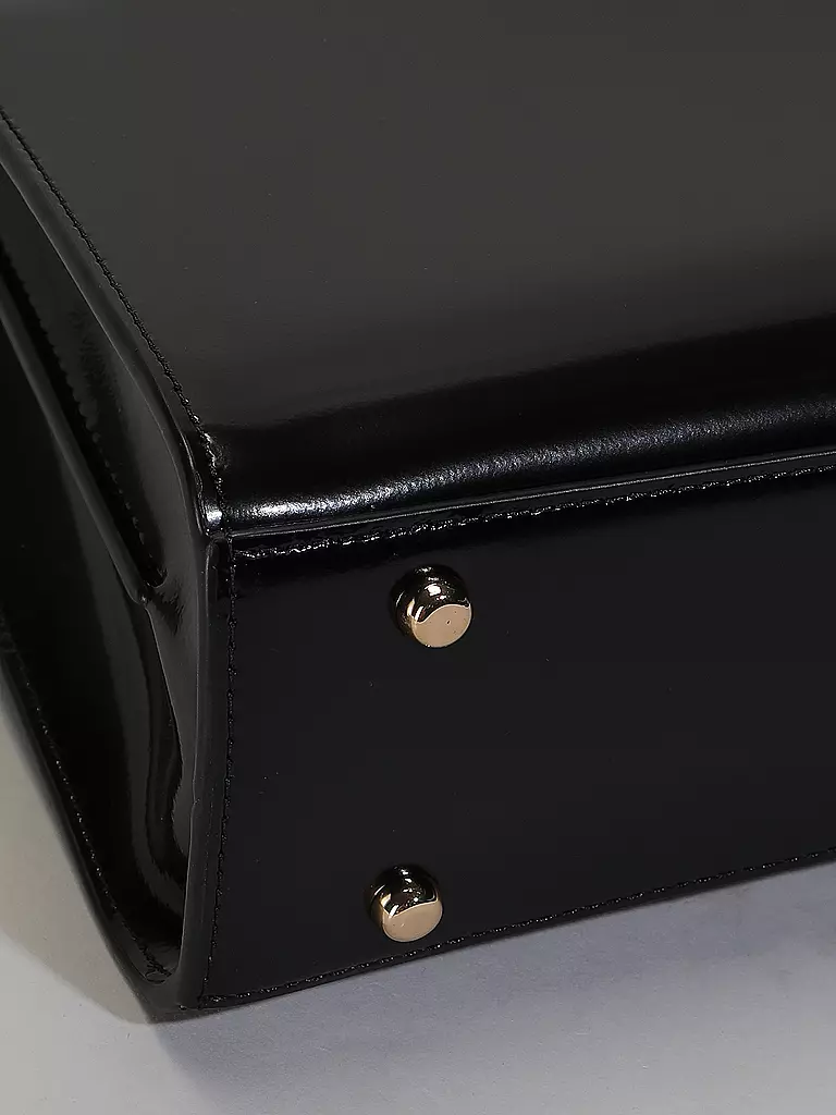 TORY BURCH | Ledertasche - Henkeltasche ROBINSON SPAZZOLATO  Small | Negro