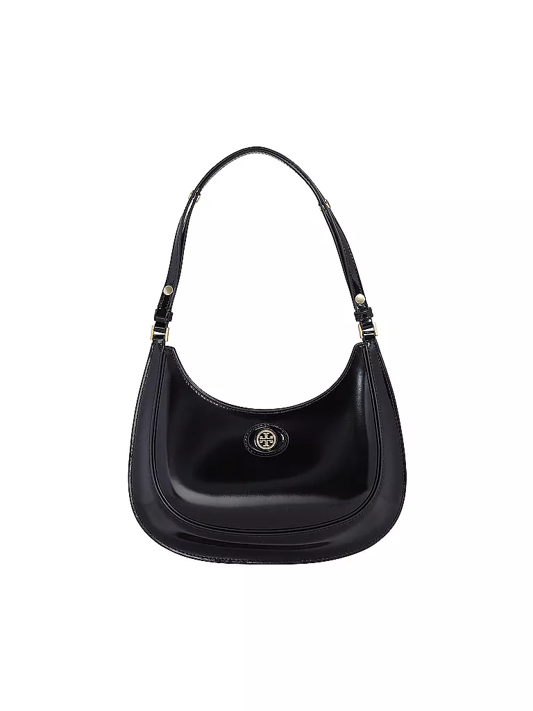 TORY BURCH | Ledertasche - Henkeltasche ROBINSON SPAZZOLATO | Negro