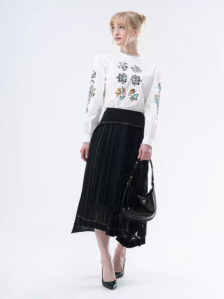 TORY BURCH | Ledertasche - Henkeltasche ROBINSON SPAZZOLATO | Negro