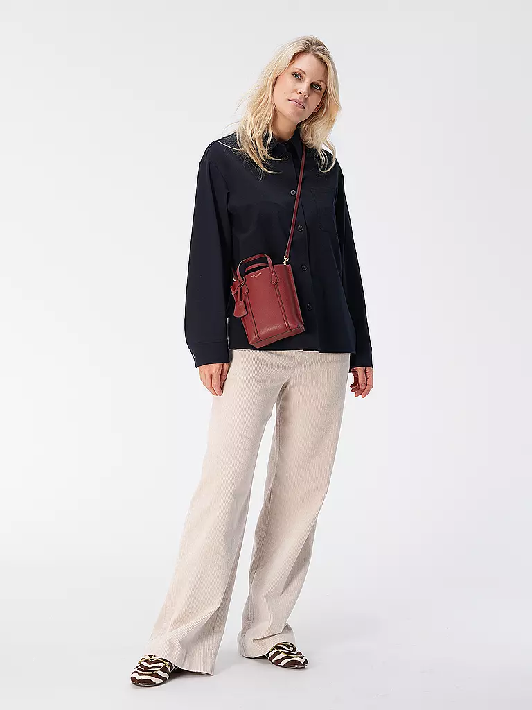 TORY BURCH | Ledertasche - Mini Bag PERRY MINI TOTE | Rojo oscuro