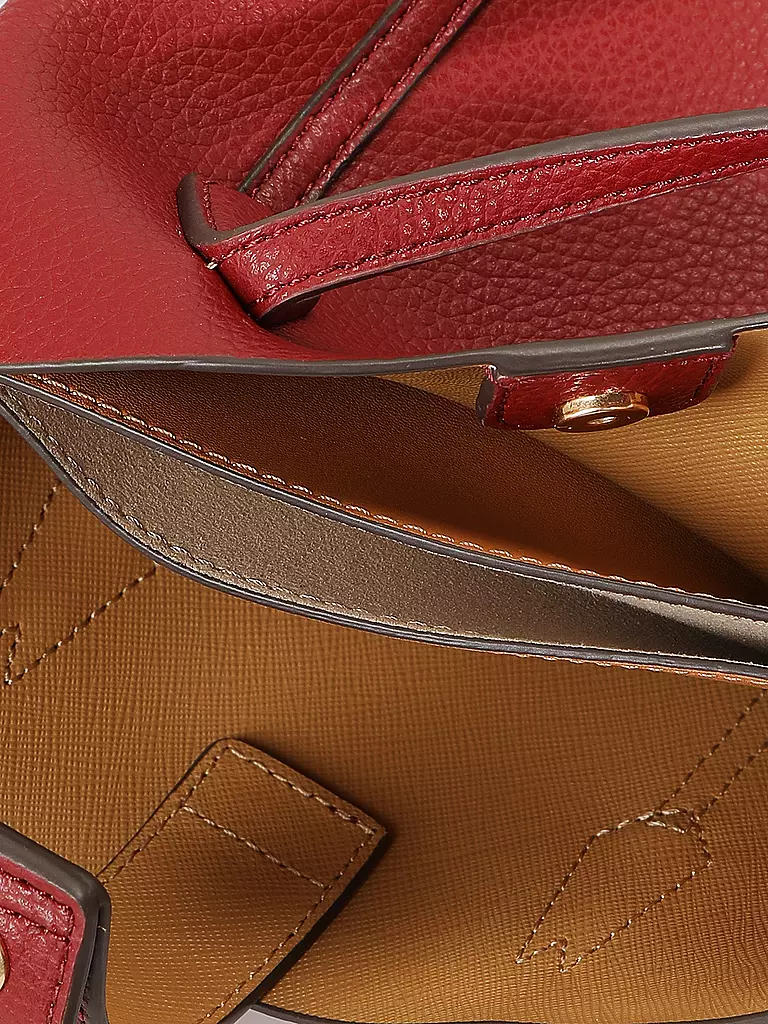 TORY BURCH | Ledertasche - Mini Bag PERRY MINI TOTE | Rojo oscuro