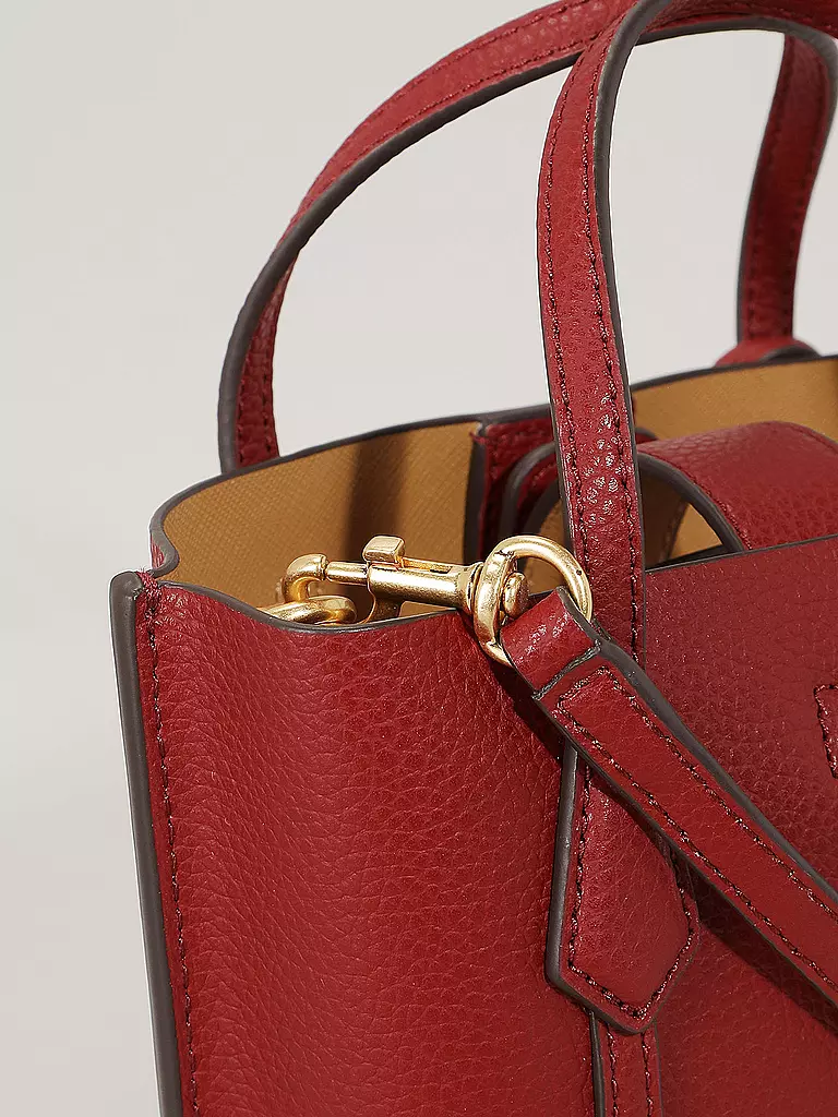 TORY BURCH | Ledertasche - Mini Bag PERRY MINI TOTE | Rojo oscuro