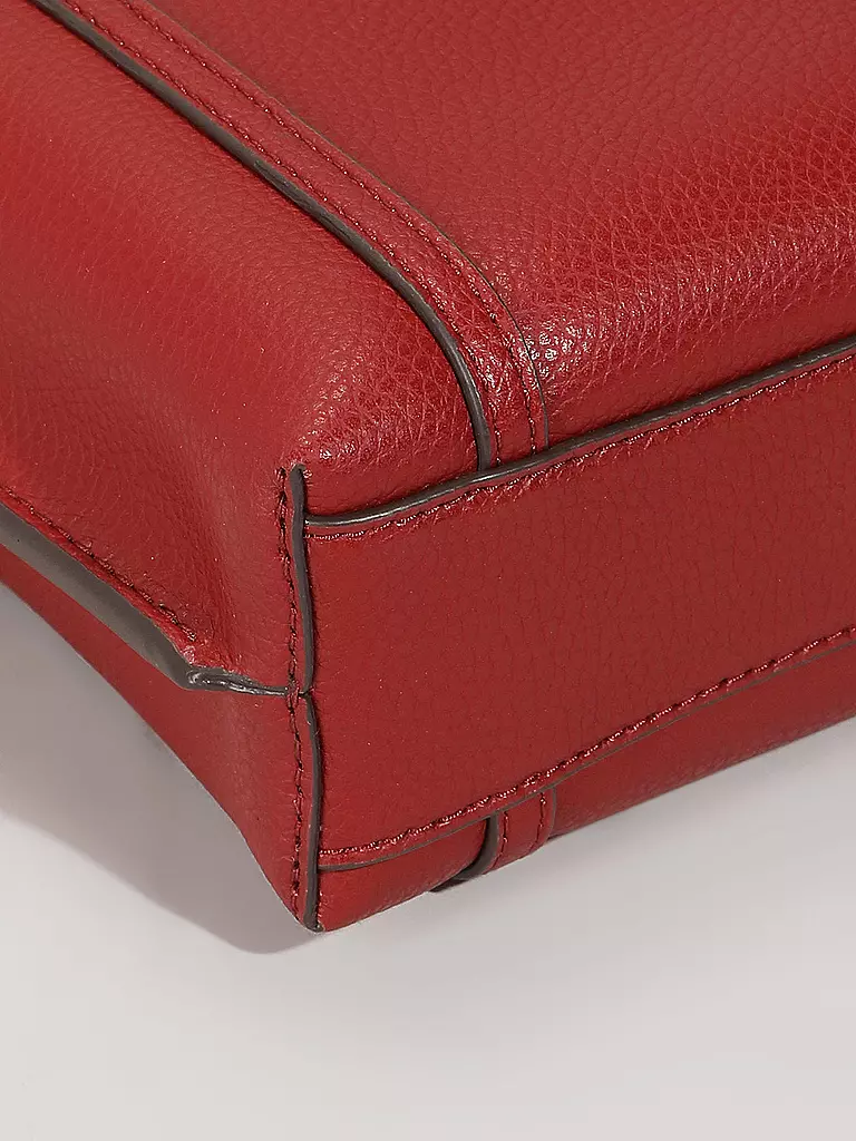 TORY BURCH | Ledertasche - Mini Bag PERRY MINI TOTE | Rojo oscuro