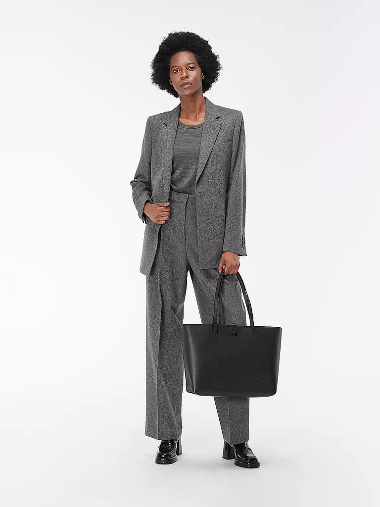 TORY BURCH | Ledertasche - Shopper MCGRAW  | Negro