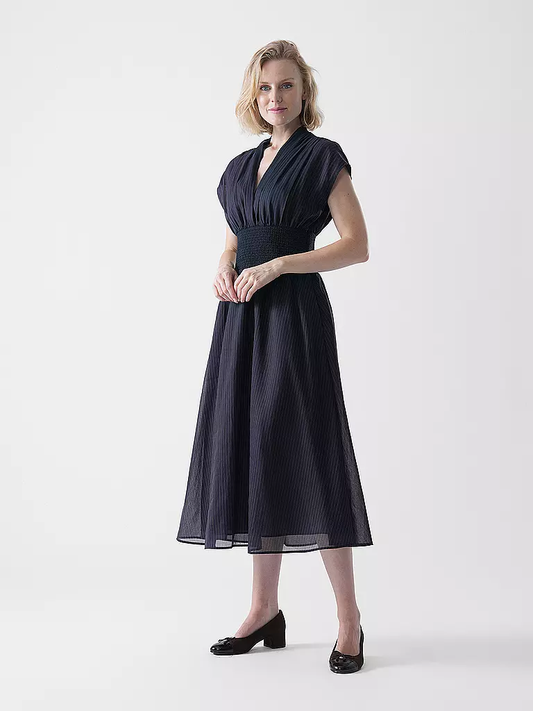 TORY BURCH | Midikleid | Azul oscuro