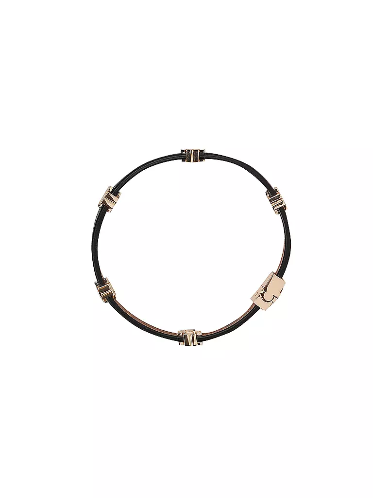 TORY BURCH | Pulsera de cuero ELEANOR | Negro
