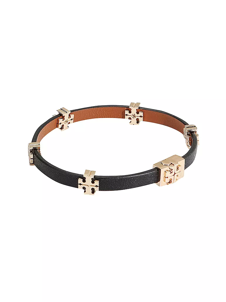 TORY BURCH | Pulsera de cuero ELEANOR | Negro