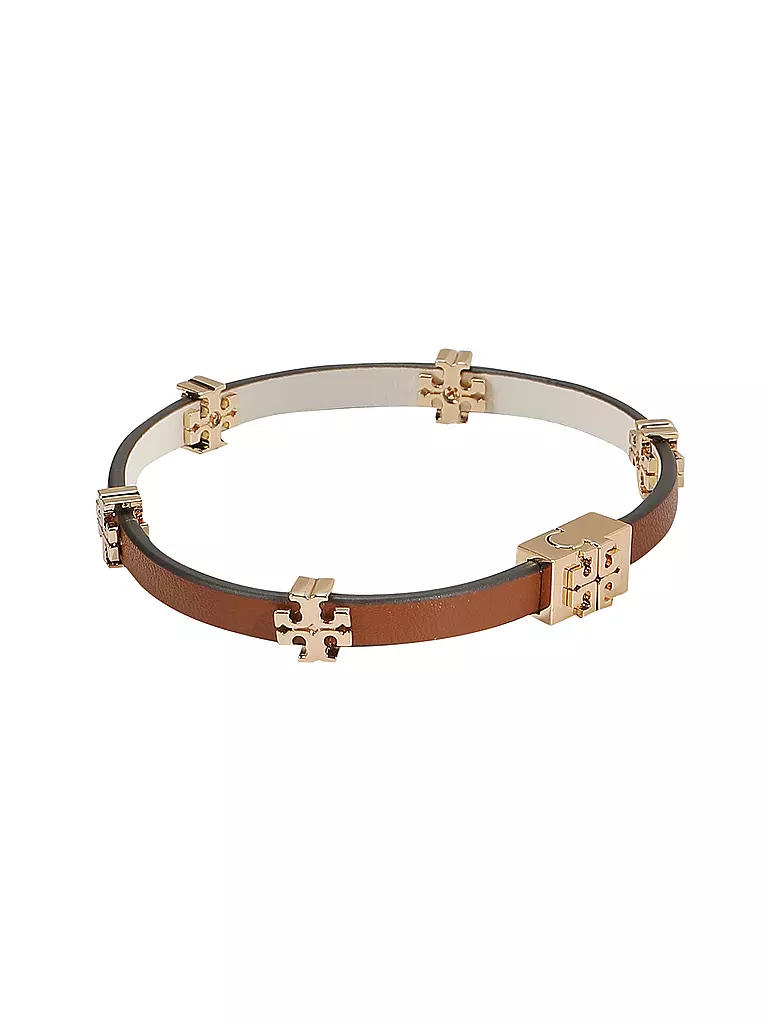 TORY BURCH | Pulsera de cuero ELEANOR | Marrón