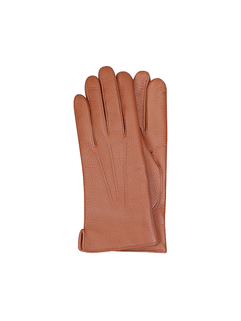 Guantes de cuero marrón 9