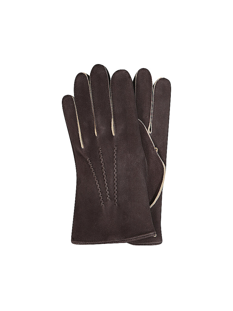 Guantes de cuero marrón 8,5
