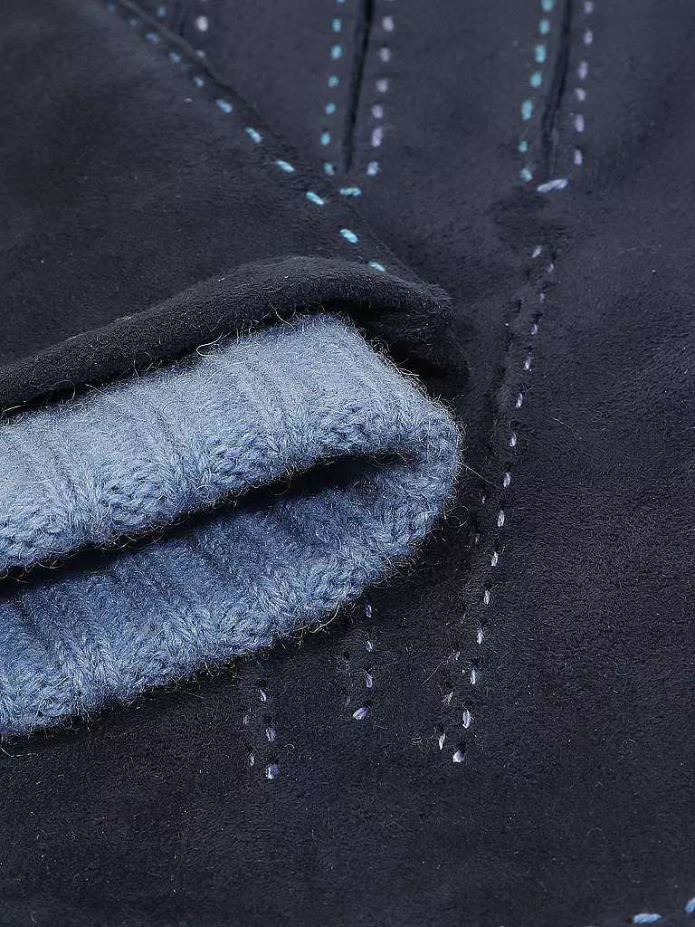TR-HANDSCHUHE | Guantes de cuero | Azul oscuro