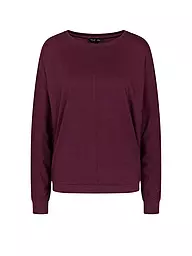 TRIUMPH | Camiseta de manga larga para estar en casa COZY COMFORT | Rojo oscuro
