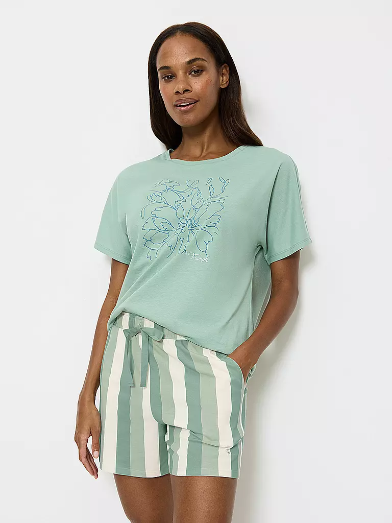 TRIUMPH | Pyjamashorts MIX & MATCH | Verde claro