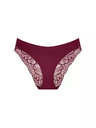 TRIUMPH | Braga BODY MAKE-UP ILLUSION LACE gris paloma | Rojo oscuro